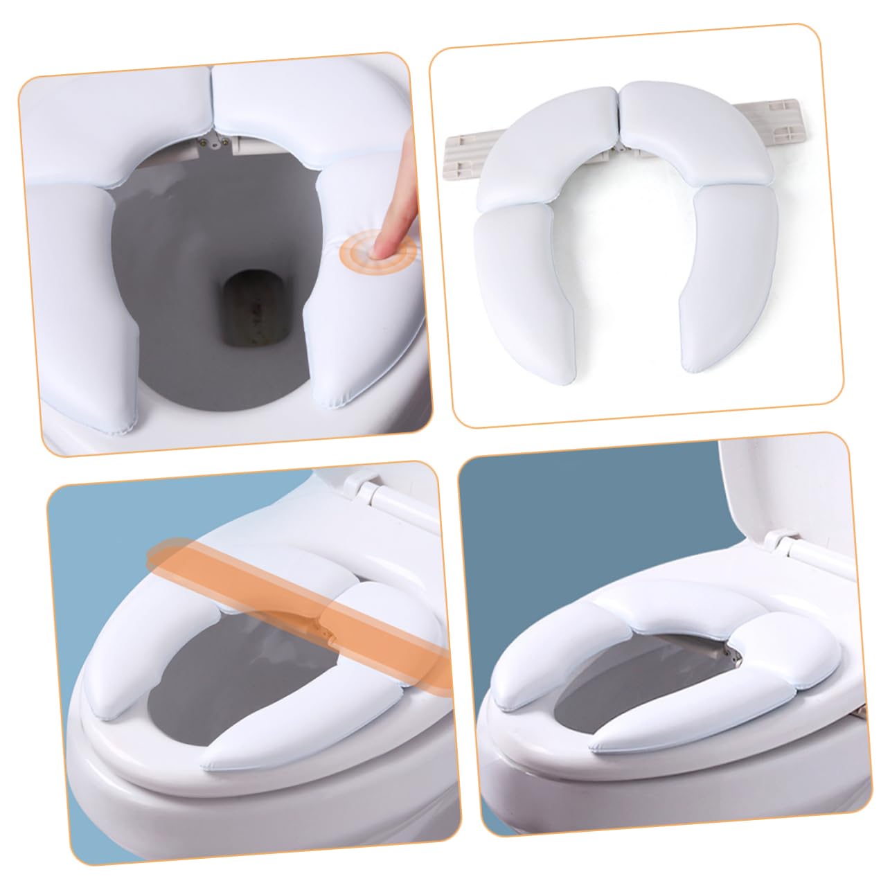SUPVOX Boys Potty Training Toilet Padded Toilet Seat for Toddlers Round Boys and Girls Seat Cover