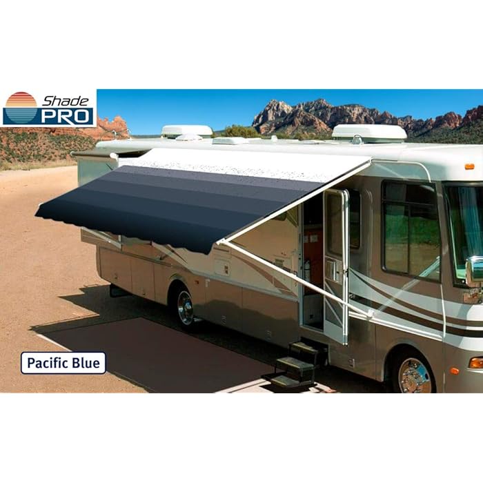 Buy ShadePro RV Awning Fabric Replacement Heavy Duty Weatherproof Vinyl Universal Outdoor