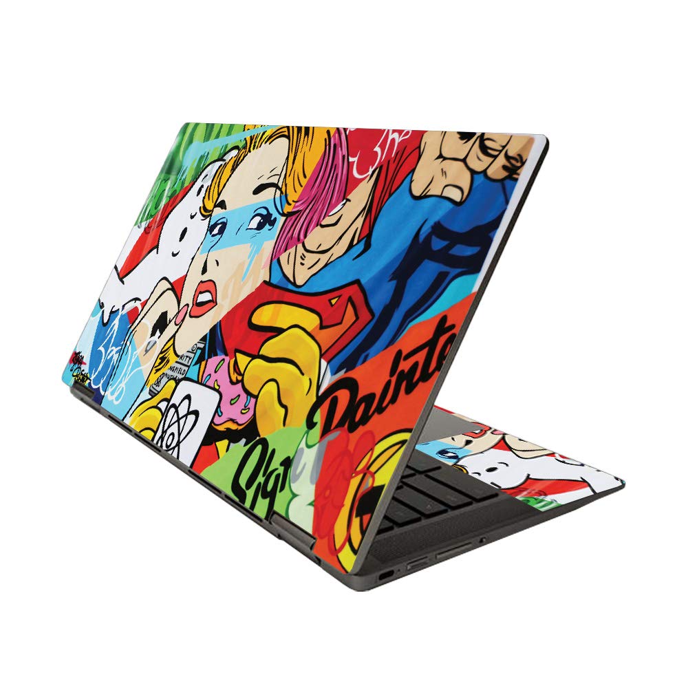 MightySkins Skin For HP Chromebook X360 14 (2020) - Cartoon Bloom Vinyl Decal Wrap