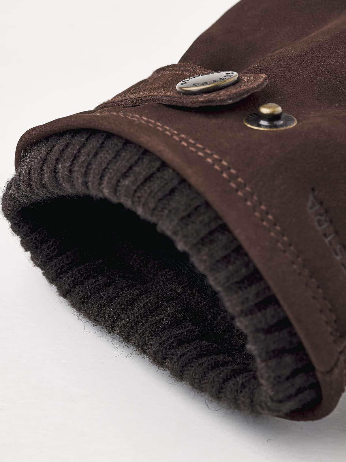 Hestra Bergvik Nubuck Guantes aislados de cuero para clima frío
