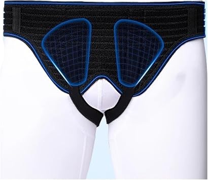 Hernia Support Belt, Hernia Belt for Men Abdominal, Umbilical Hernia Belt, Double Inguinal Hernia Support Belt with Removable Compression Pads, Adjustable Inguinal Hernia Support Belt
