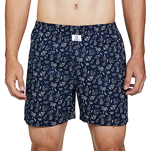 Image of Longies Men's Cotton Printed Regular Boxer Shorts