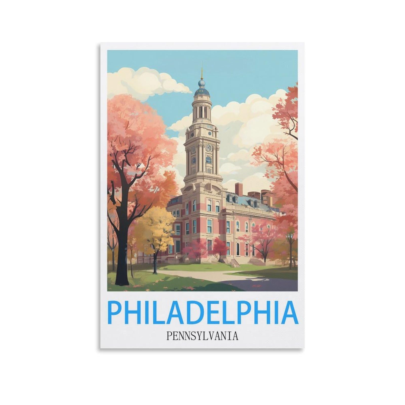 Metal Bar Signs Vintage Philadelphia Pennsylvanias Travel Tin Signs Metal Poster Wall Decor Office Cafe Bathroom Badroom 30x30cm
