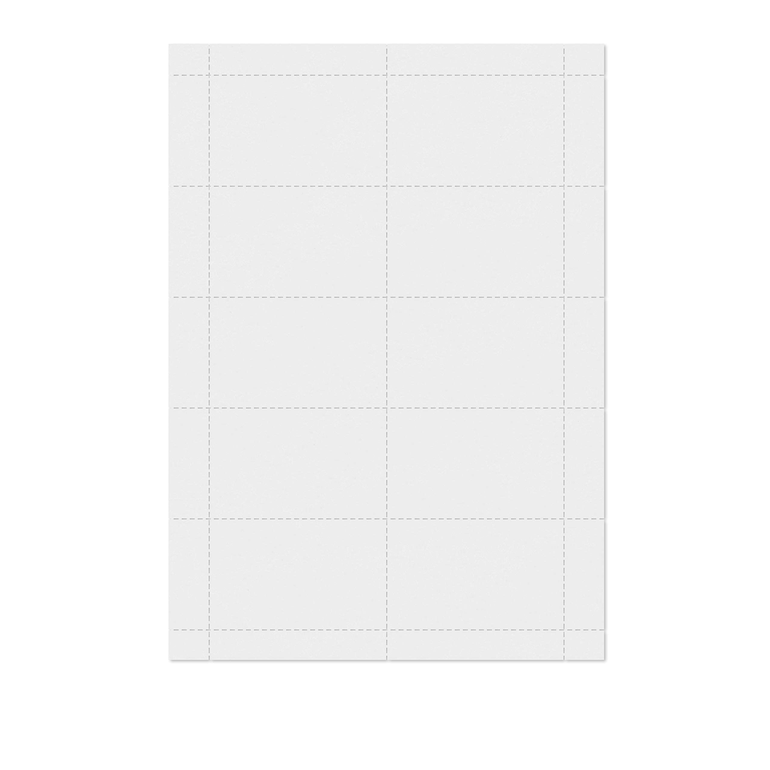 mashpaper Papier do kopiowania perforowany DIN A4 biały karton 100 g/m² 10 cięć po 86 x 54 mm