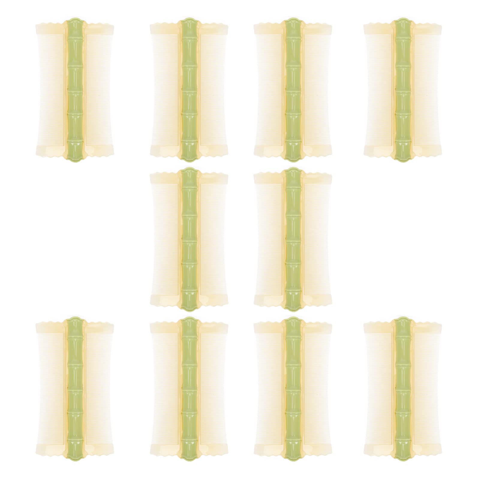 Healifty 10pcs Combs Double Sided Removal Comb Hair Grooming Comb with Teeth For Kids Adults And Pets Green
