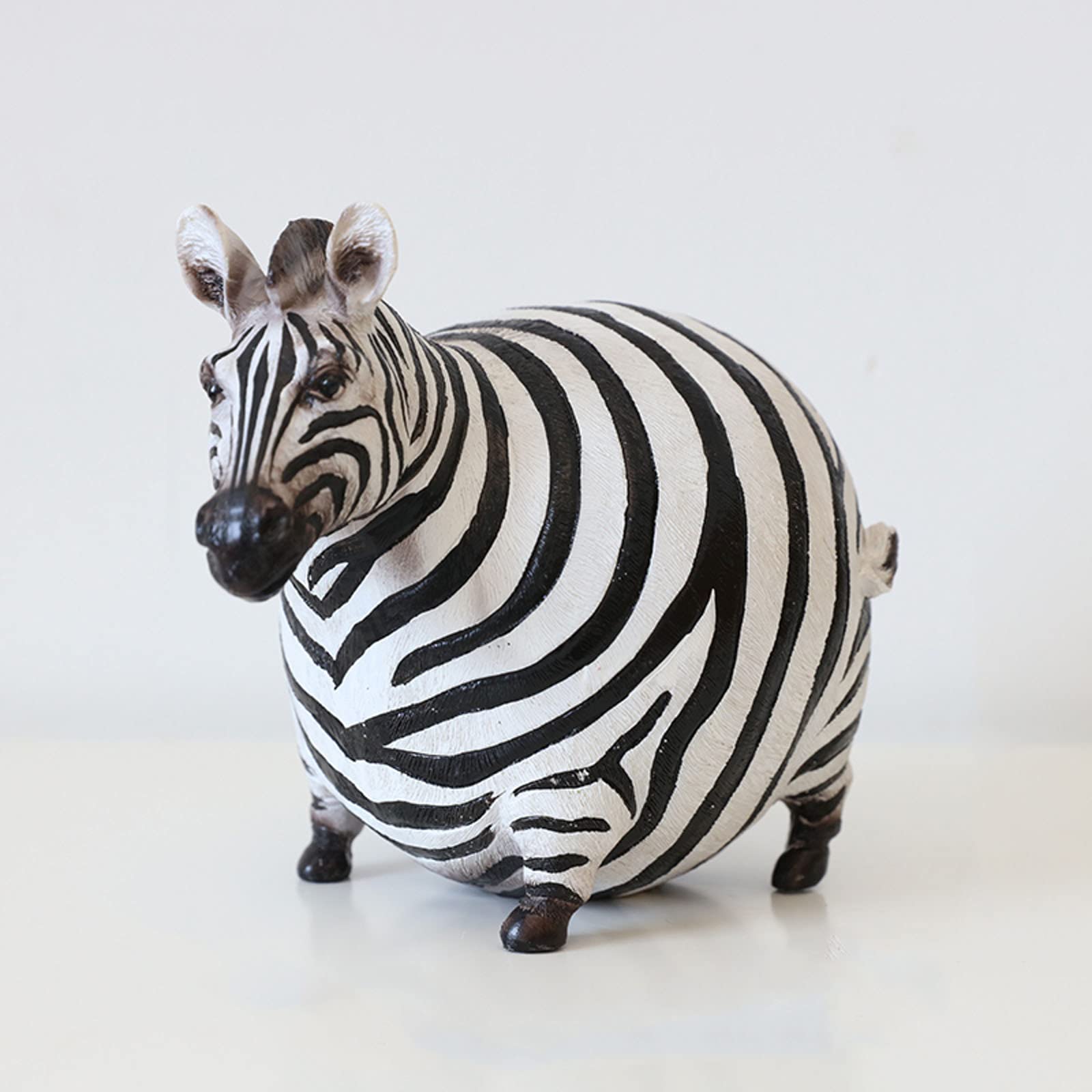 Amazon.co.jp: 立像 シマウマの彫刻,ぽっちゃりシマウマ,寝室の置物