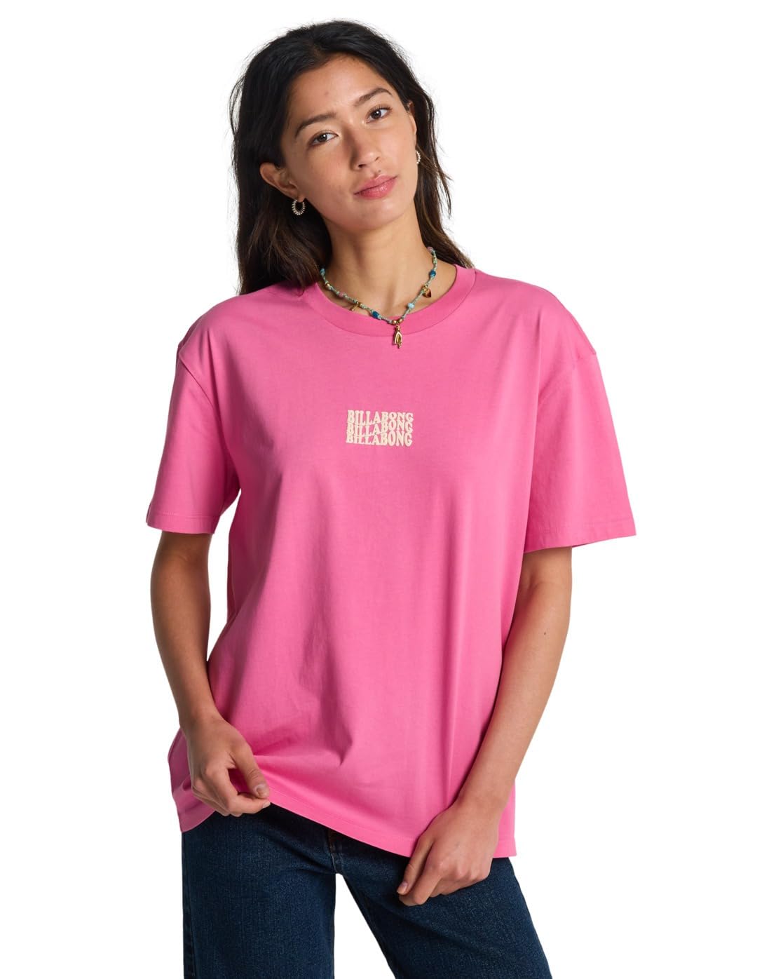 BILLABONG in The Beyond - Short Sleeve T-Shirt - Women - Pink
