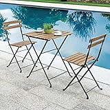 Ensemble élégant pour déjeuner et se détendre dans le jardin et dans les espaces en plein air, 2 places pour décorer la maison, le bar et les activités commerciales