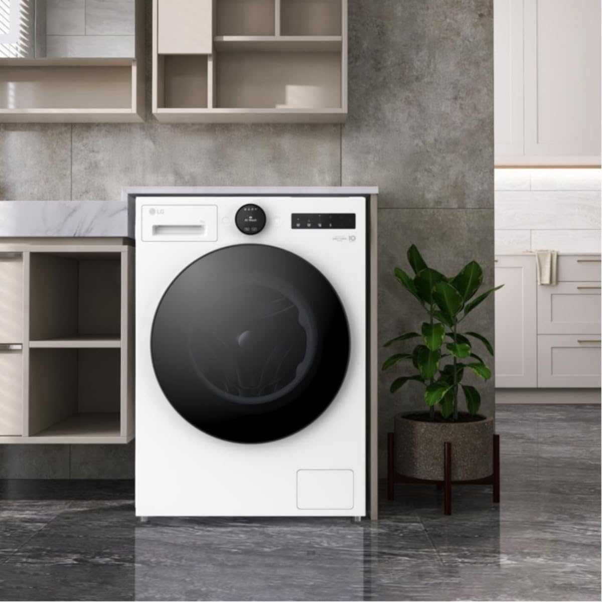 LG F4X7009TWB Lavadora, carga frontal, 9 kg, 565 mm, Clase A