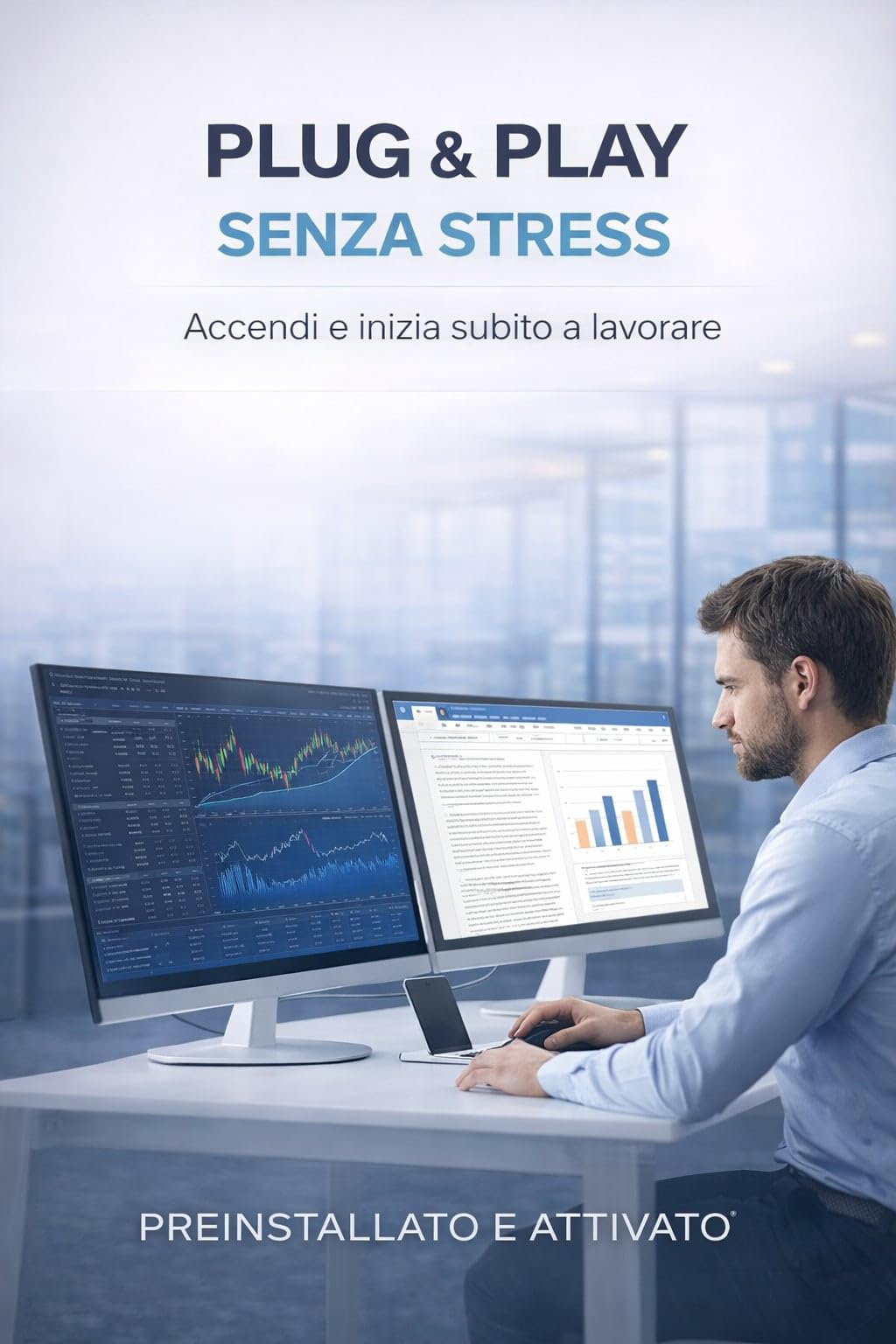 Golook PC Fisso Ufficio i7-12700 1TB SSD 16GB RAM - Alte Prestazioni, Ultra-Veloce, Pronto all'uso con W11 Pro - Computer Lavoro e SmartWorking