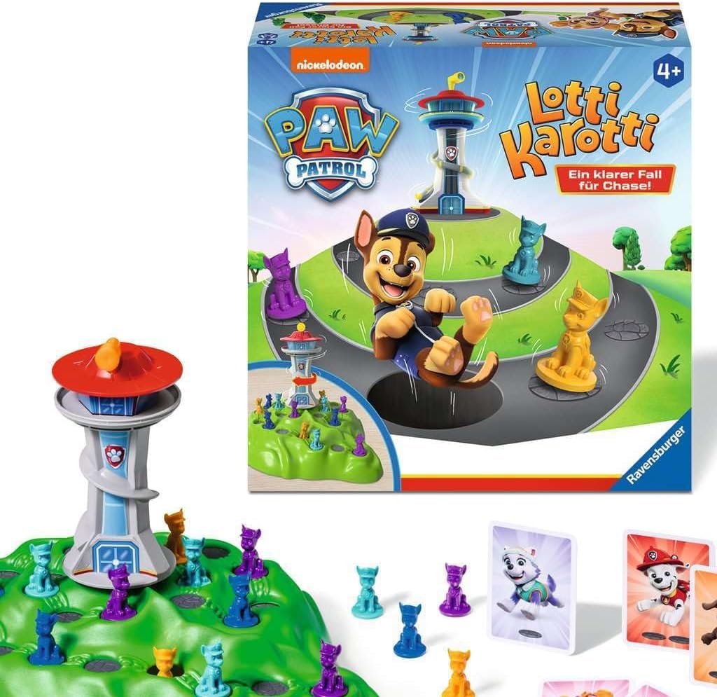 Ravensburger 22372 Paw Patrol Lotti Karotti, Classic Game with The Series Heroes from Paw Patrol, for 2 to 4 Children from 4 Years - Birthday Gifts
