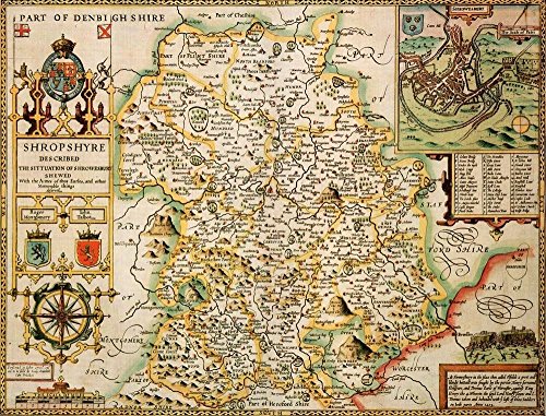 Puzzle Carte Historique de Shropshire 1000 pièces : le cadeau idéal pour les passionnés