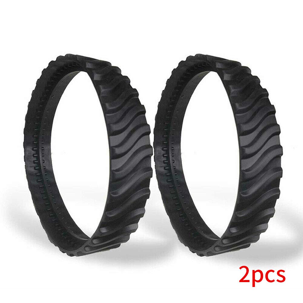 2 PNEUMATICI DI RICAMBIO GOMME DI RICAMBIO GOMME DI NATURA/PNEUMATICI A IMPUGNATURA PISCINE CERCHIO IN GOMMA PER CERCHI Zodiac MX8 MX6 free size Nero