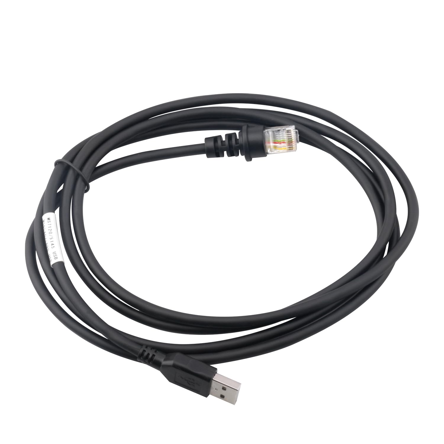 Barcode Scanner USB Cable MS Orbit 7100 7120 MS7180 7190G YJ5800 YJ5900 Omnidirectional Scanner Compatible for Honeywell Metrologic Series Barcode Scanner(2M / 6FT Flatted USB Port)