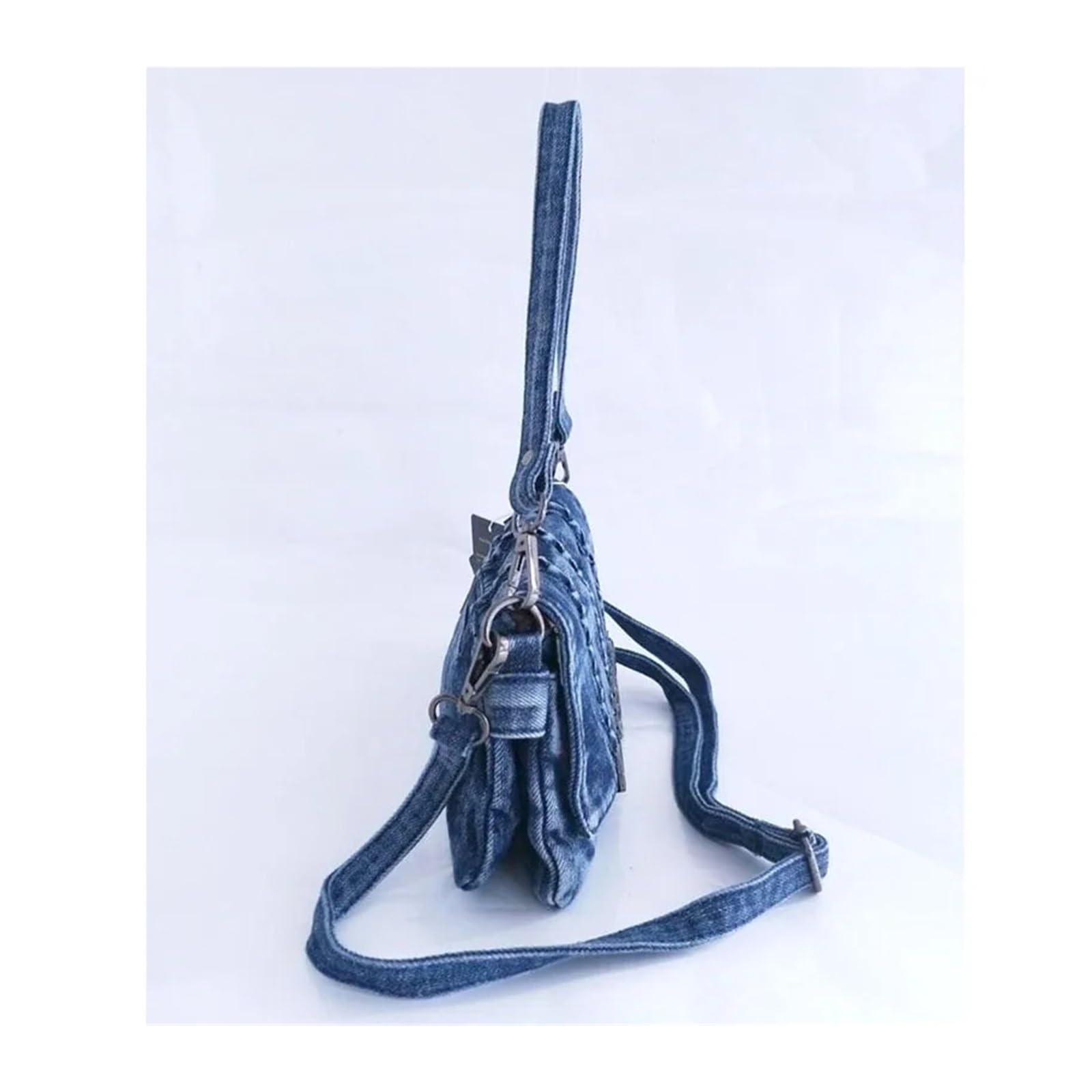Bolso Vaquero Bolsos de mensajero retro for mujer, bolso hombro pequeño, tela vaquera, mano