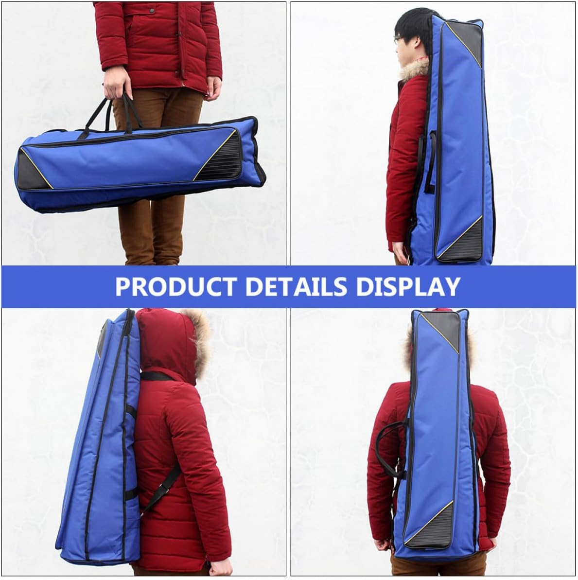 1pc Oxford Cloth Trombone Storage Bag Dedicated Musical Instrument Case Front Pocket for Accessories Lightweight and Shockproof Design for Musicians