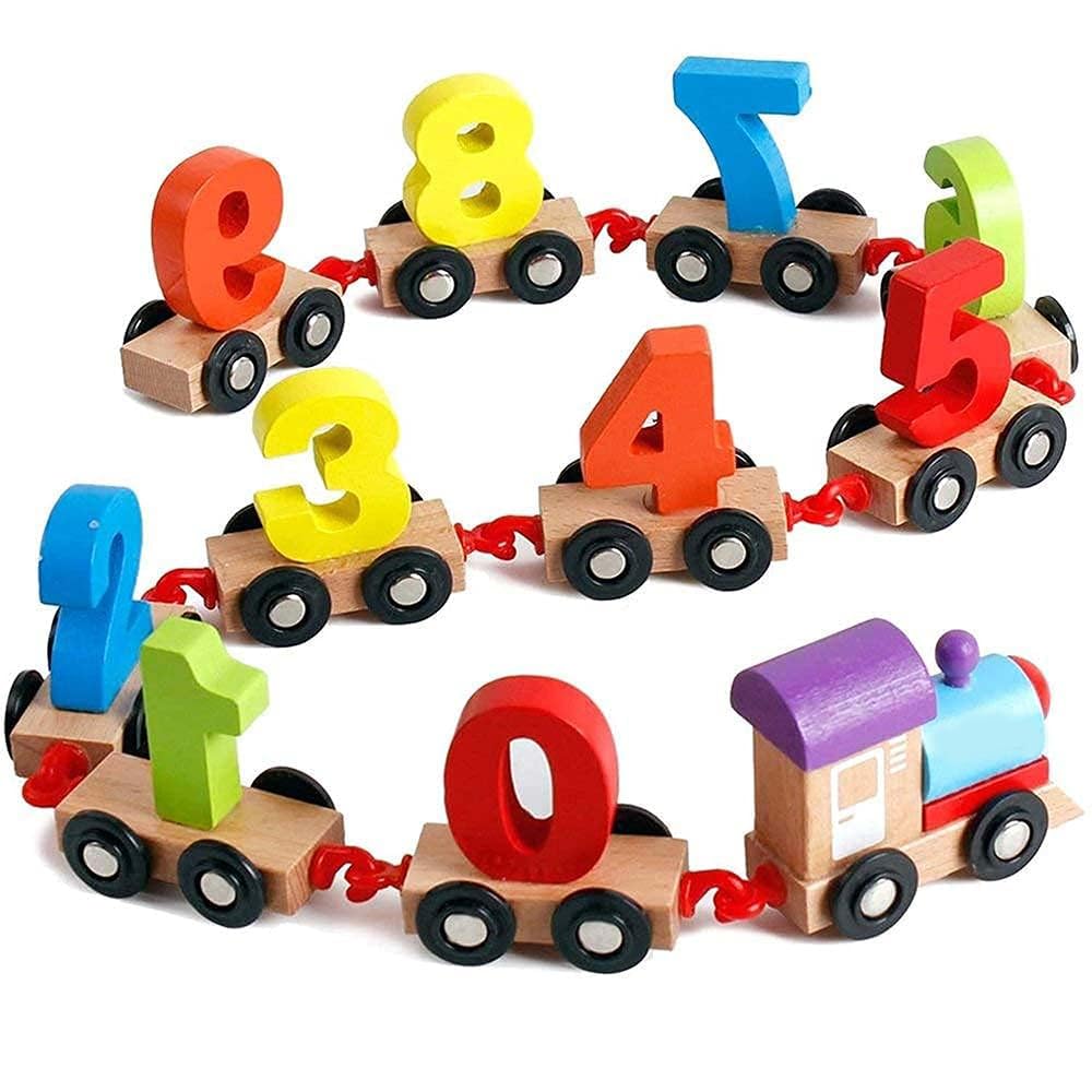 REAVIAN Wooden Color Train, Learning Toy Numbers Educational Play Train with Sliding Wheels, Pre School Learning Game for Kids Great Gift (B0D7PKR5JK) Amazon Price History, Amazon Price Tracker