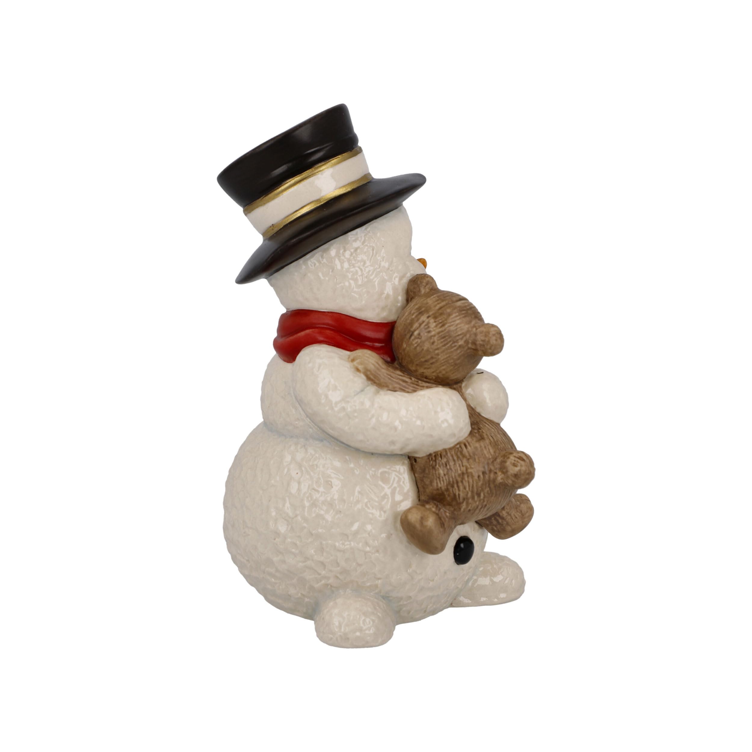 Goebel Snowman Figurine My Cuddly Friend, Made of Porcelain, Height 12 cm, 66-704-16-1, White, 12cm - Image 4