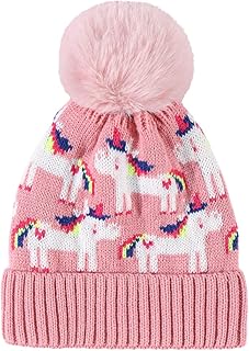 Toyvian Gorro De Tricô Infantil Gorro De Inverno Gorro De Desenho Animado Gorro Grosso Forro Grosso Gorro Infantil De Inverno Para Meninas 0-3
