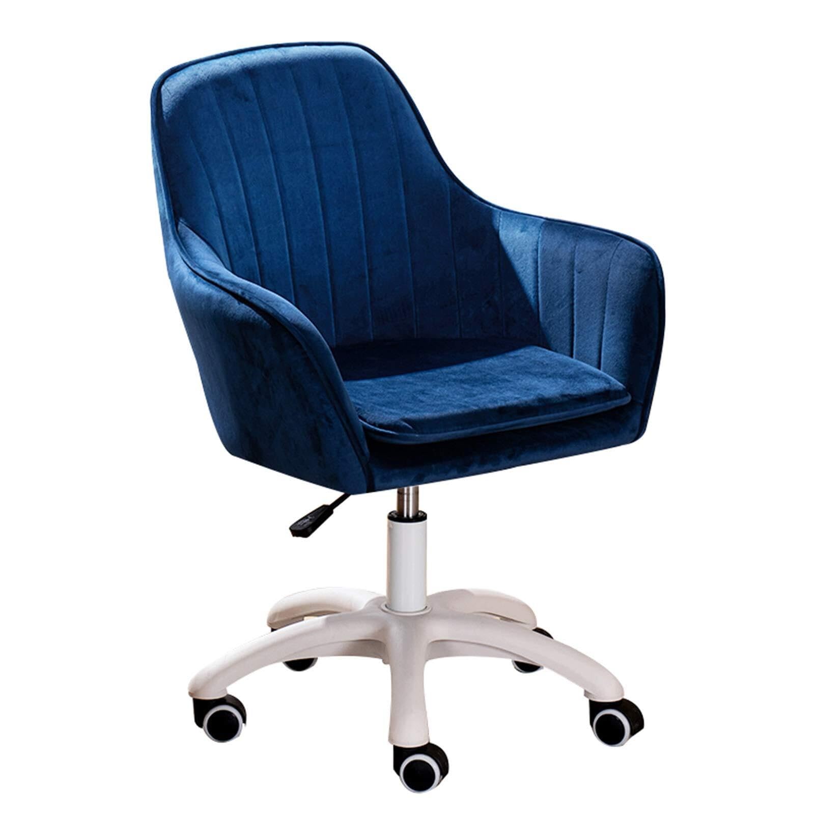 METTEOR Swivel Desk Chair with Lumbar Support Mid Back Office Chair for Home & Office Adjustable Armrest Cuter Task Chair in Dark Green (Dark Blue Einheitsgr??e)