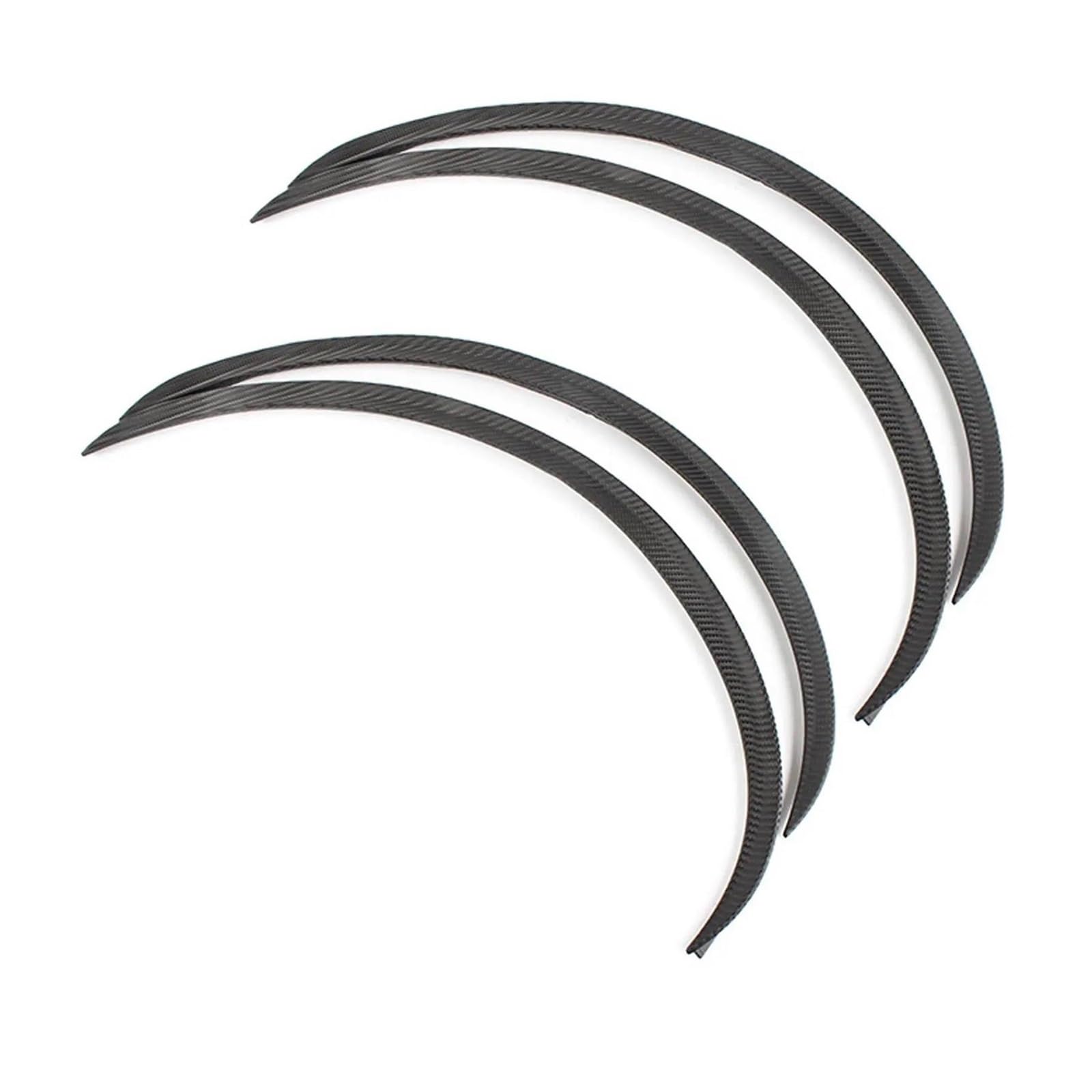 FHCBUTAE Car Wheel Eyebrows For A-udi A3 A4 A5 A6 A8 Car Accessories Wheel Eyebrow Arch Fender Flares Cover Trim Wheel arches fender Flares(carbon fiber)