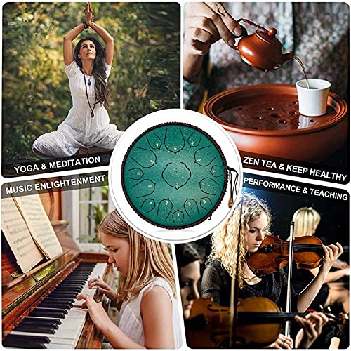 Tambour de la langue en acier instrument de percussion 15 notes 14"