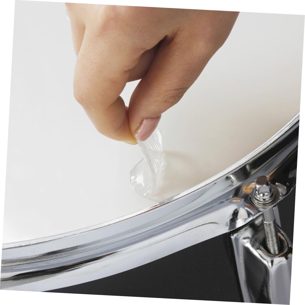 Holibanna 6Pcs Clear Silicone Drum Dampening Gels Tone Control Mute Pads for Drum Kit and Snare Drum Reusable Drum Damper for Enhanced Sound Quality