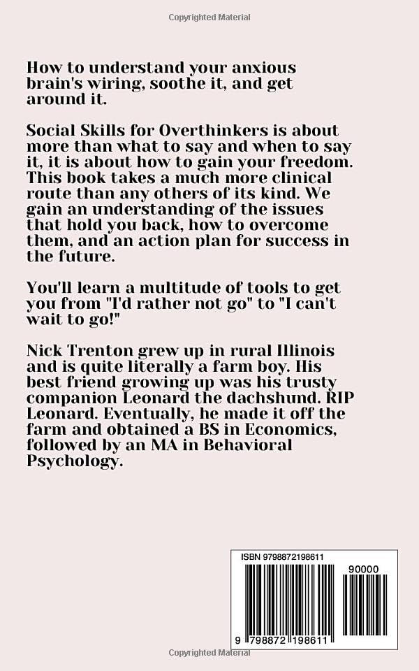 Social Skills for the Overthinker: Beat Self-Sabotage, Escape Your Comfort Zone, and Get Out Of Your Head (The Path to Calm) image 2 of 2 B0CQKHZQYB