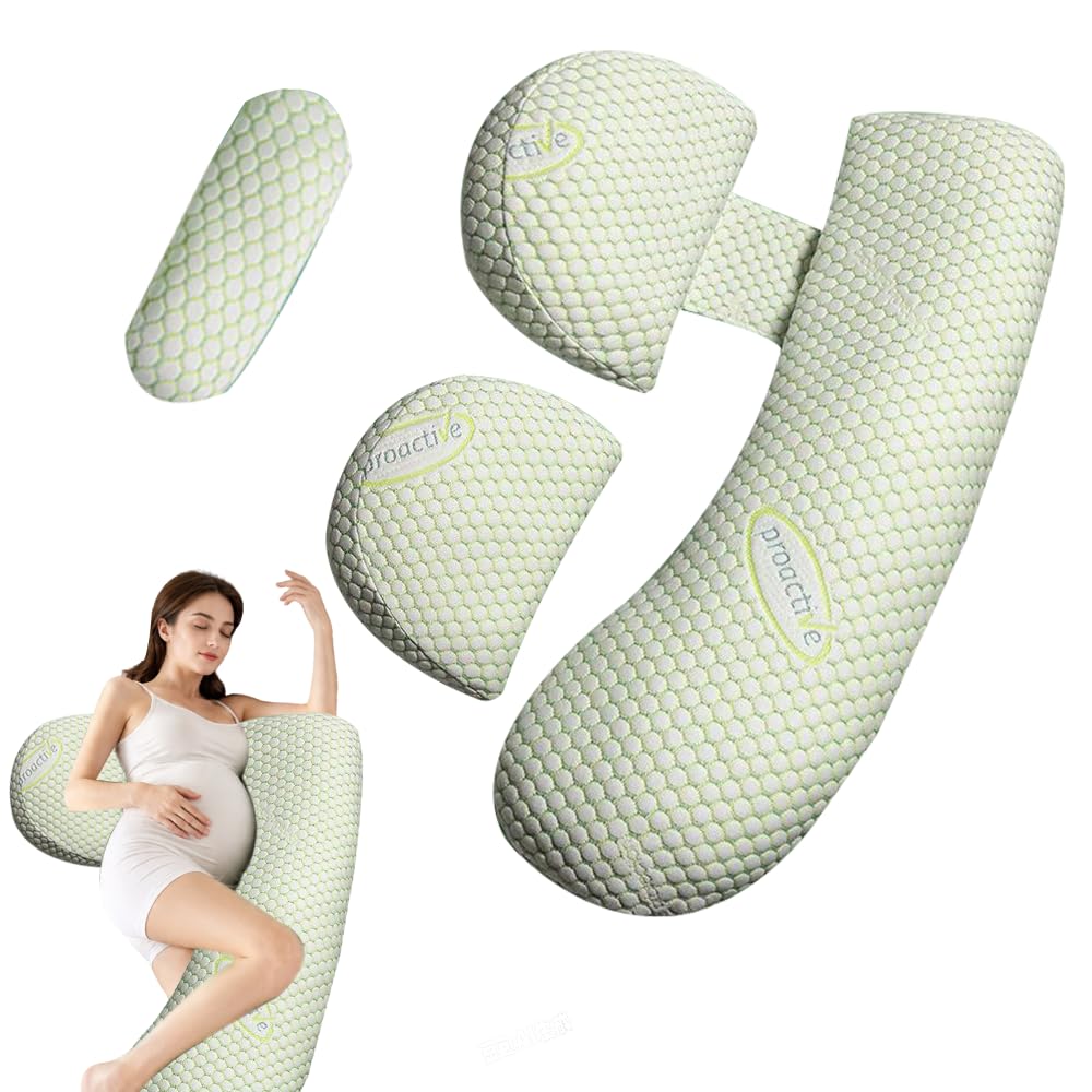 NKFBEV Pregnancy Pillow, Soft Maternity Pillow, Pregnancy Wedge Pillow, Body Support Pillow for Sleeping, Pregnancy Body Pillow with Detachable Pillow Cover for Pregnant Women, for Hips Backs Legs