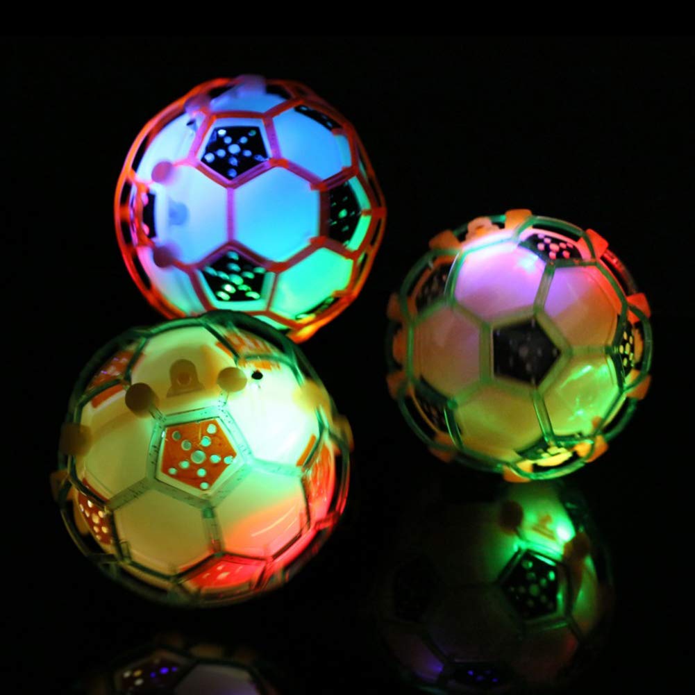 Finance Plan Musical Toy Shiny LED Light Flashing Music Ball Jumping Bouncing Football Baby Kids Toy