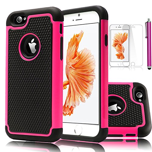 EC Hybrid Dual Layer Armor Case for Apple iPhone 6S / 6 ¨C Hot Pink/Black¡­