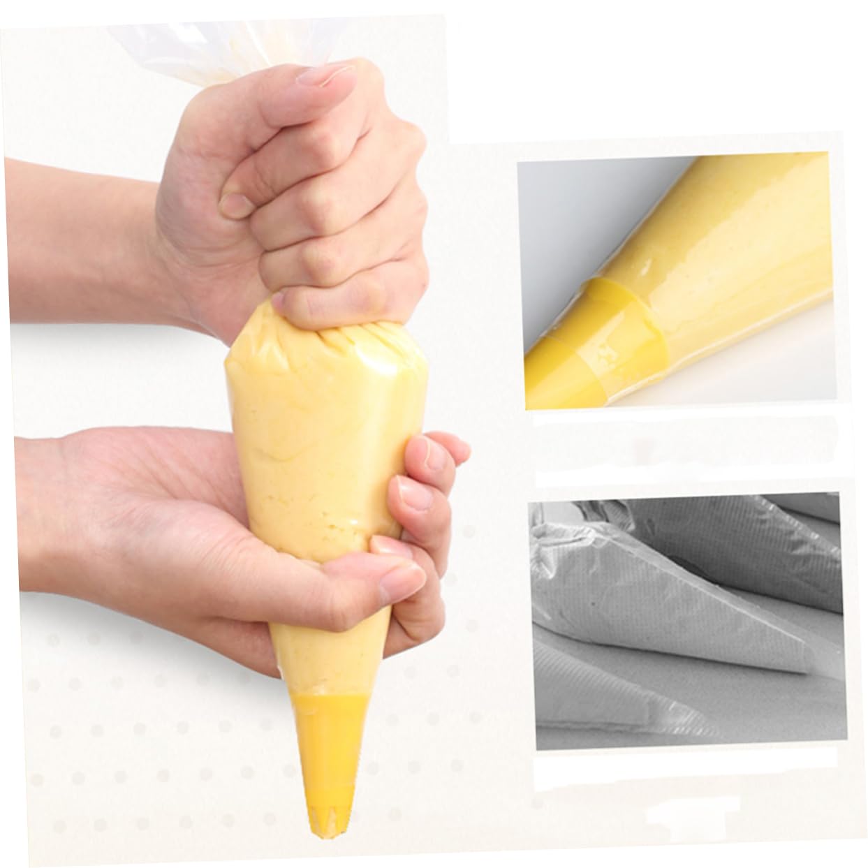 2 Rolls Disposable Thickened Pastry Bags Icing Piping Bags for Cake Decorating Cream and DIY Desserts Convenient Tear Design for Precise Food Shaping