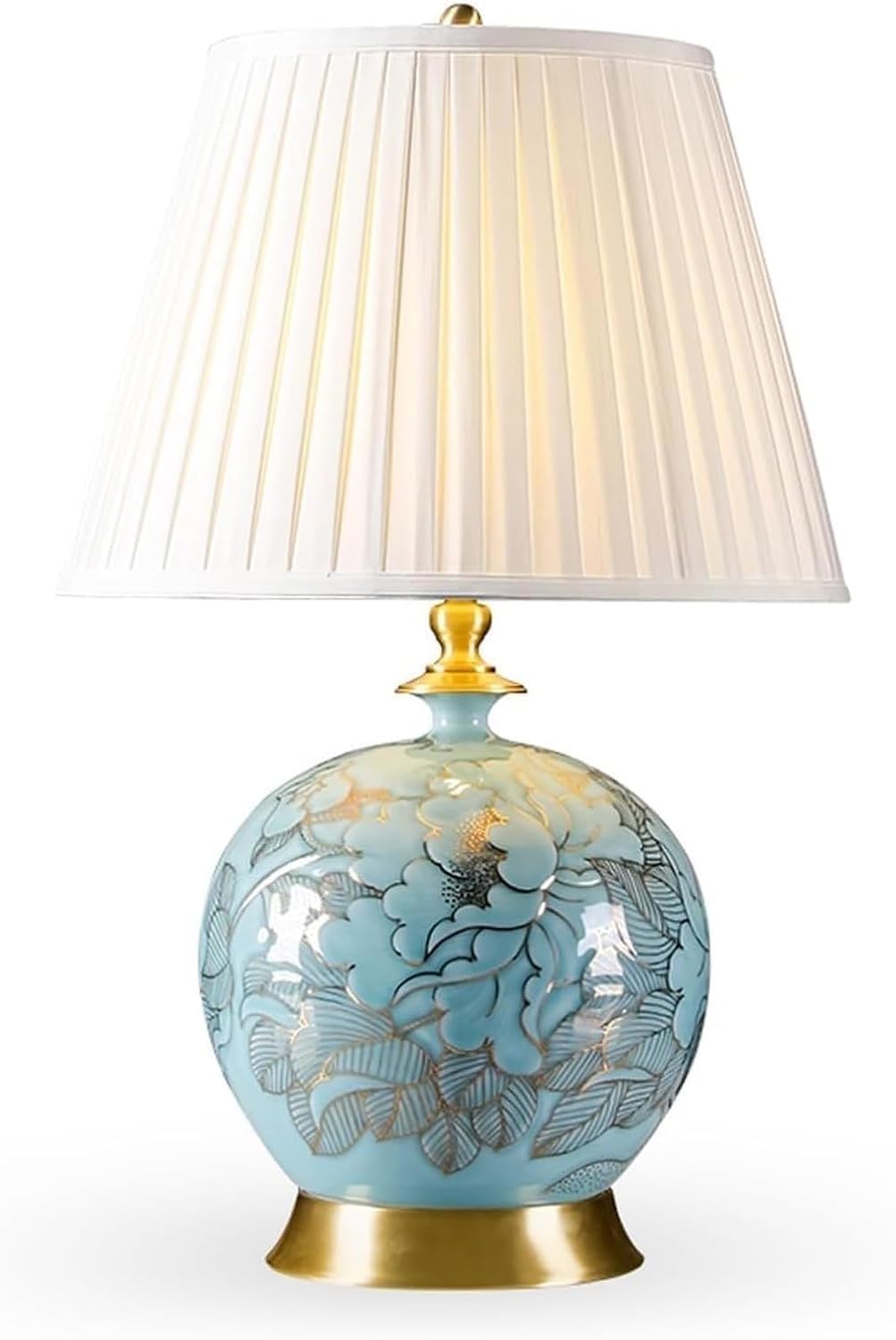 DFAEEKIYO Desk Lamps Bedside Lamp for Bedroom Modern Ceramic Table Living Room(68 * 40cm)