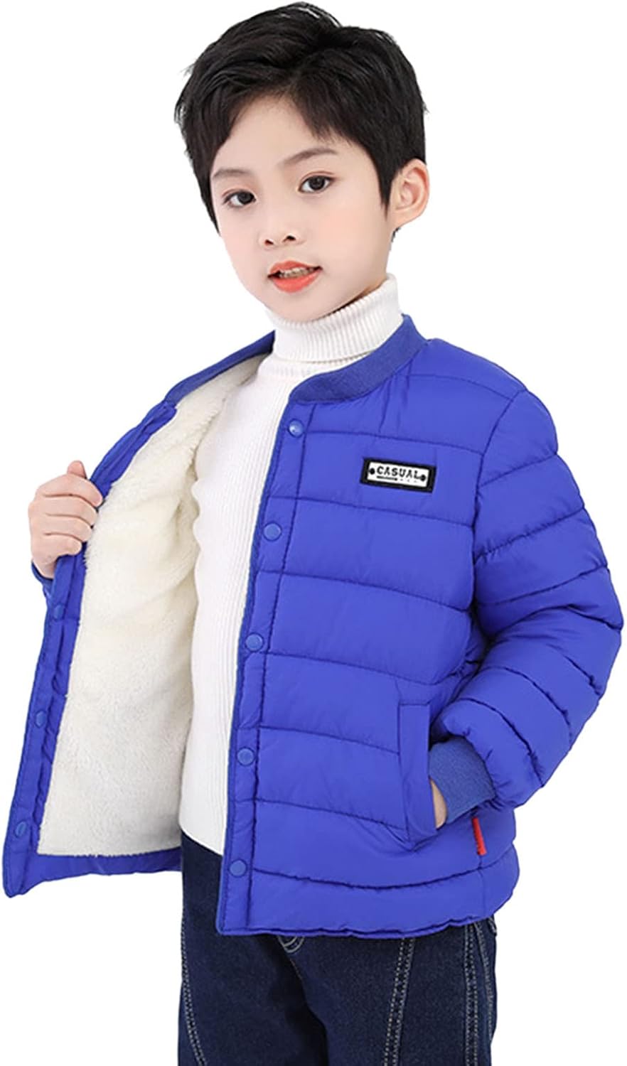 Kids Boys Girls Winter Thicken Coat Jacket Toddler Windproof Thicken Warm Winter Coat Outerwear Toddler Fall