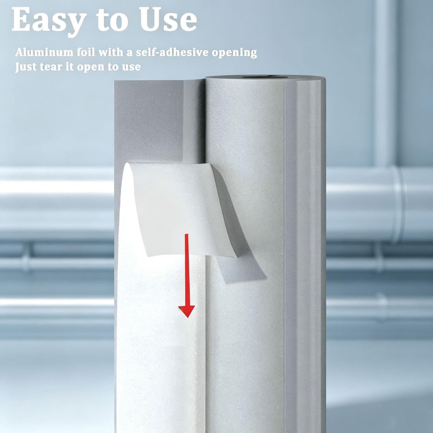 Autoadhesivo Tubos aislantes Papel de aluminio Lana aislante