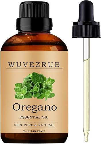 Aceites esenciales de orégano de 2.0 fl oz, aceite esencial de orégano puro para difusor de aromaterapia, 2 onzas líquidas