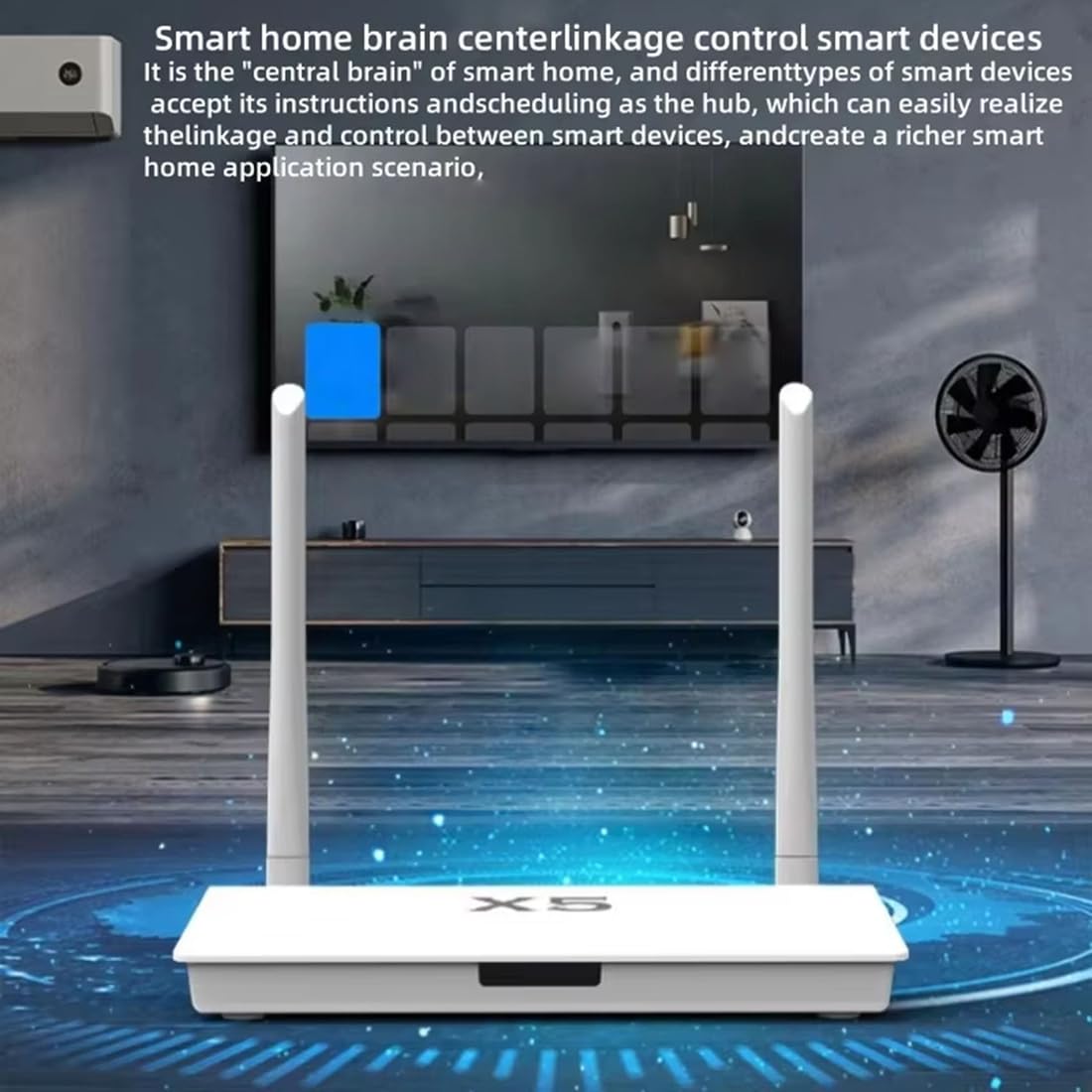 Tuya Zigbee 3.0/Bluetooth 5.0 2 en 1 Gateway Hub X5 Enhanced con acceso a más de 400 enchufes de la UE