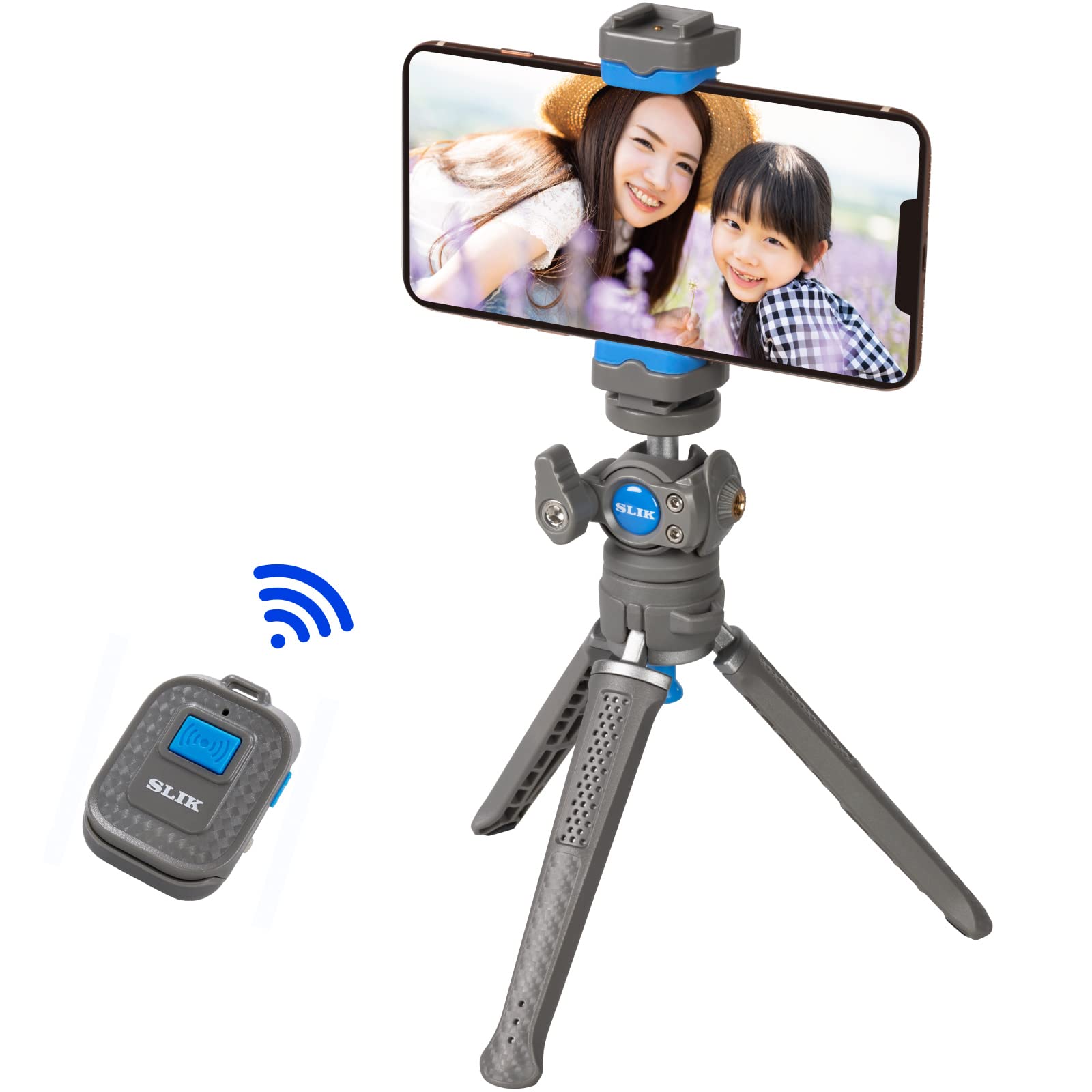 Amazon.co.jp: スリック SLIK スマホ三脚 レプトスポケット R グレー