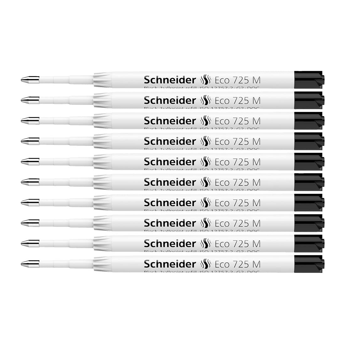 Schneider Recharge Eco 725 M, Boîte de 10, encre noire