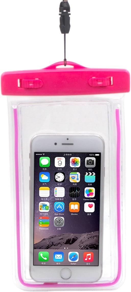 Neeuq Waterproof Case, Dry Bag, Pouch, Transparent Snowproof Dirtproof for iPhone 7 6 6S Plus SE 5S 5C, Samsung Galaxy S8, S7 S6 edge