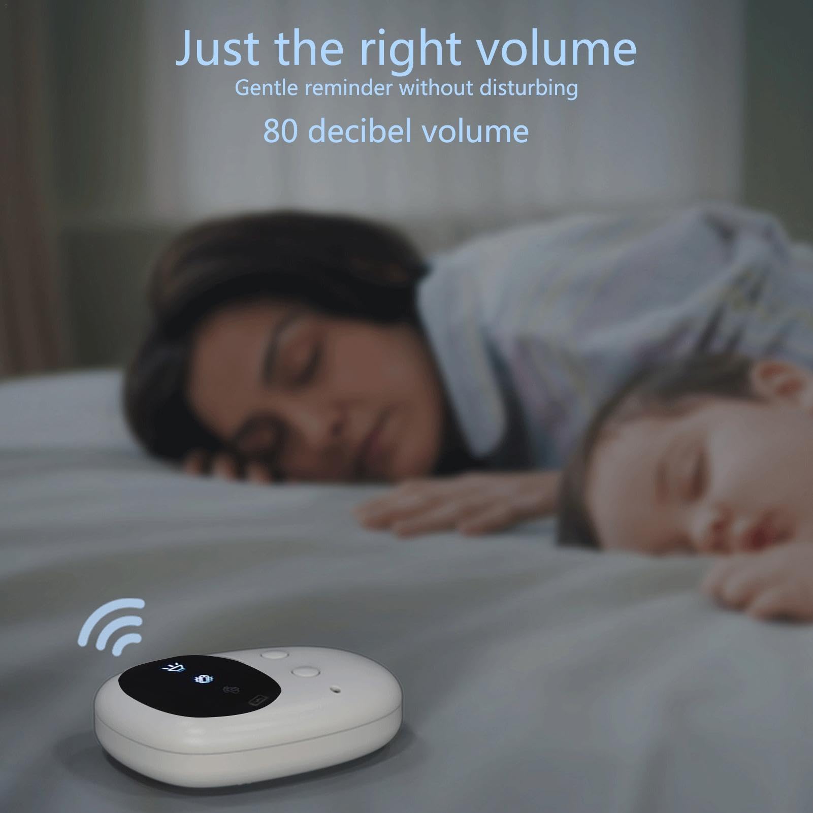 Capteur d'urine, alarme d'énurésie sans fil | Outil d'apprentissage de la propreté rechargeable,Alarme rechargeable avec son fort et fortes vibrations pour l'apprentissage de la propreté