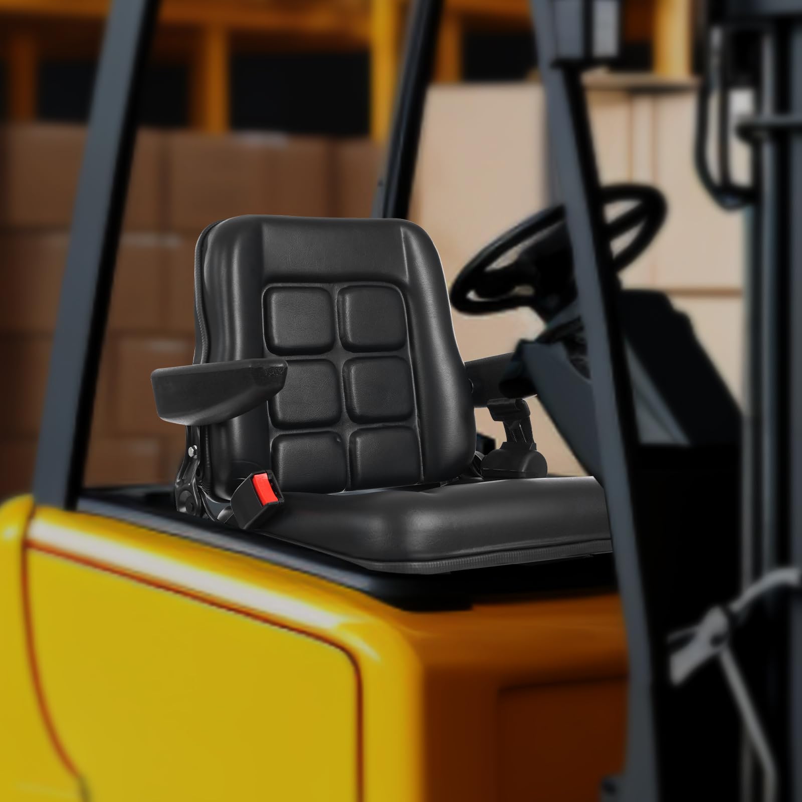 Asiento universal para tractor, asiento elevador para mayor comodidad y estabilidad en vehículos como UTVs y ATV con asiento y respaldo ajustables