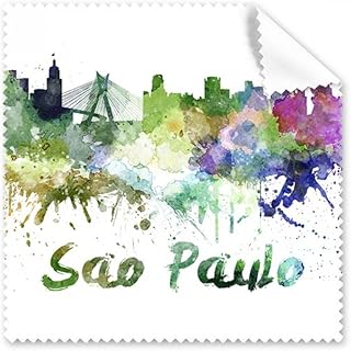 Sao Paula Brazil City Watercolor Cleaning Cloth Phone Screen Glasses Cleaner 5pcs