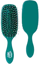 Wet Brush Escova de pelos para animais de estimação, escova lisa e brilhante para cães e gatos – pente de remoção de derramamento e ferramenta de remoção para cuidados com cães de pelo longo ou curto – sem emaranhados para menos puxões e puxões – azul-petróleo