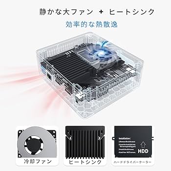 Amazon.co.jp: Beelink Minis ミニ Pc 8GB DDR4 128GB SSD with