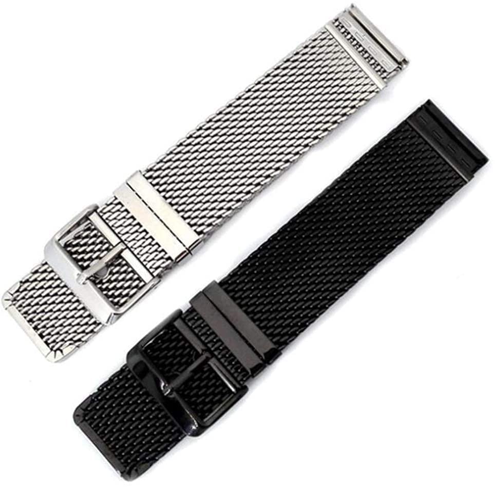 Bracelet de montre universel en acier inoxydable 18mm 20mm 22mm 24mm avec boucle