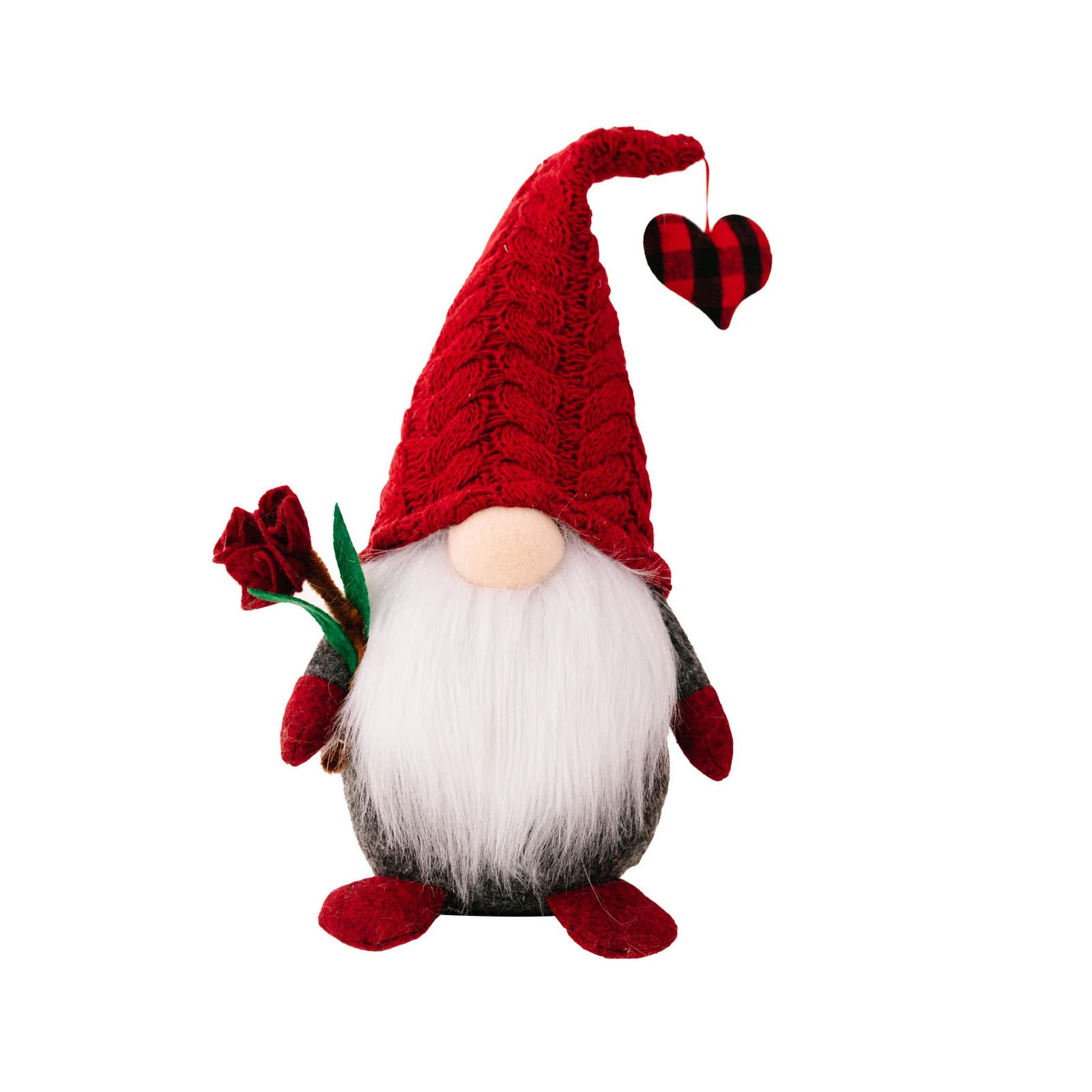 Buxuaaaa Day Plush Dolls Decorations Heart Rose Flower Valentines Decor Home Table Ornaments Gift Valentines Day Gnomes Decor