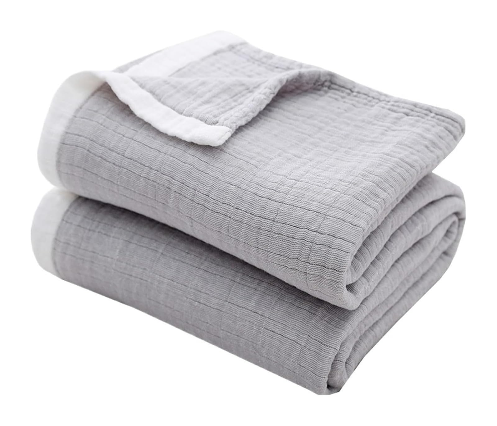 Breathable Cooling Cotton Muslin Throw 4-Layer Gauze Multicolor Sizes(Color4,200x230cm)