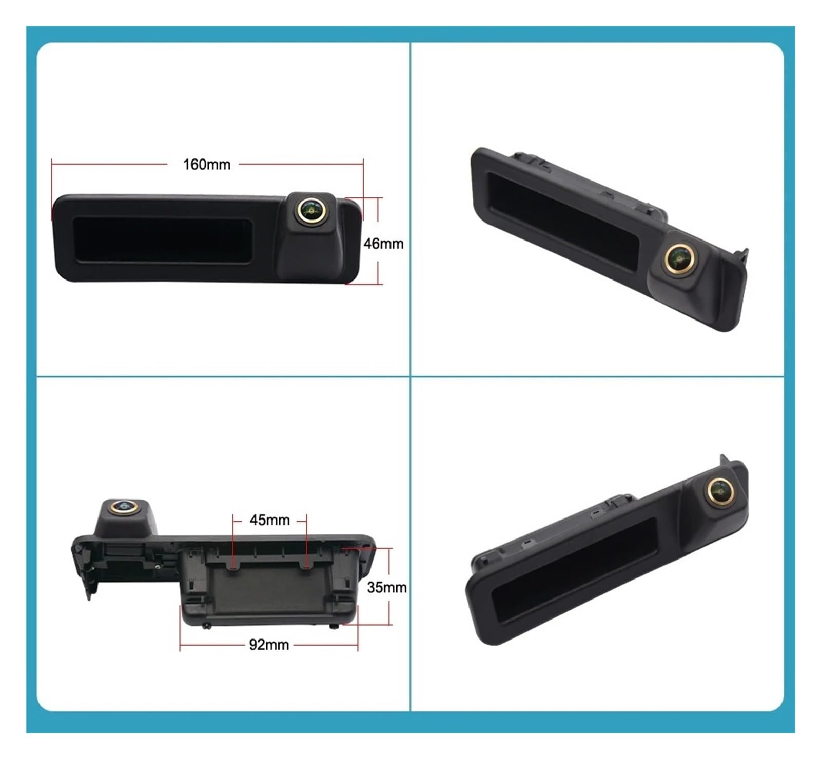 Telecamera Posteriore AHD 1080P Per BMW X1 F48, X2, X3, X4, X5, X6, Serie 1,3,5 (2018-2020), Impermeabile IP68 E Grandangolare