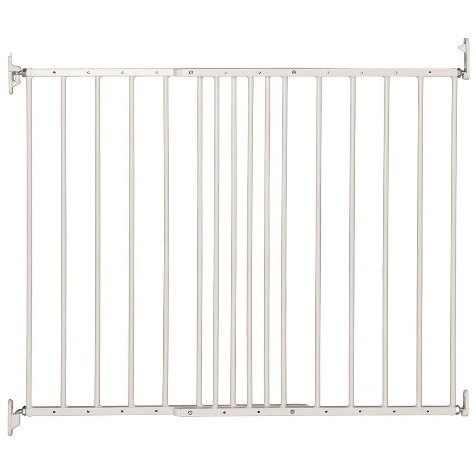 Safetots Extending Metal Stair Gate, White, 62.5cm - 106.8cm, Screw Fit